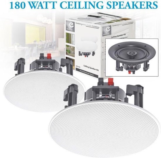 E-Audio B402C inbouw luidspreker set 28 cm 180 watt van E-Audio