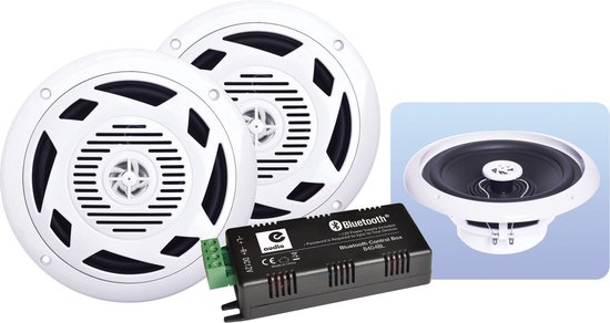 E-Audio B404BL badkamer muziekinstallatie met 6.5 inch speakers 60 Watt van E-Audio