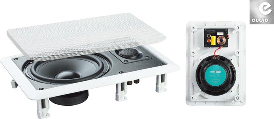 E-Audio B411A 2-weg inbouwluidsprekers voor muur of plafond 120 watt van E-Audio