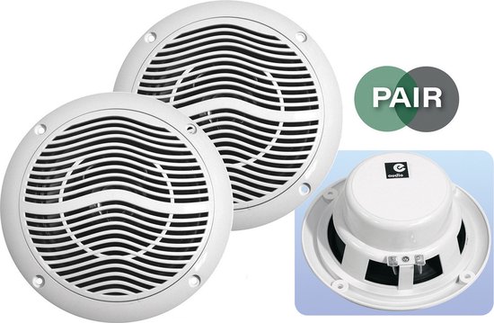 E-Audio Vochtbestendige Marine luidsprekers 4 ohm 5" inch/13 cm van E-Audio