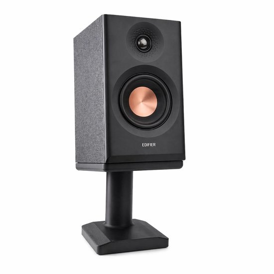 Edifier MR3 Speaker Stand Set - Desktop Speaker Standaard - Verhoogde Monitor Stand 120 Mm - 10 Graden Kanteling - Kabelmanagement - Audio Verbetering - Bureau Speaker Houder - Zwart van Merkloos