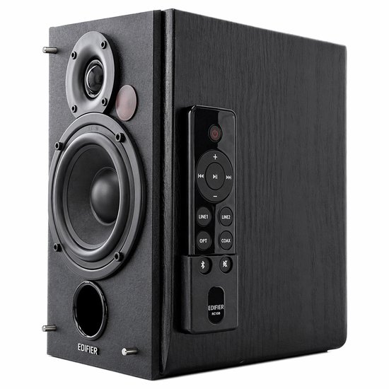 Edifier R1855DB Afstandsbediening Houder - Remote Control Organizer - Wandhouder Audio Speaker Accessoire - Minimalistisch Design - Opberg Houder Voor Afstandsbediening - Strakke Kabelvrije Oplossing - Compact En Duurzaam - Zwart van Merkloos