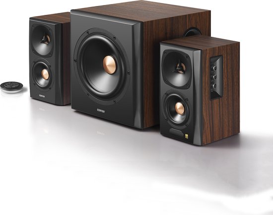 Edifier S360DB luidspreker set 150 W Zwart, Hout van Edifier