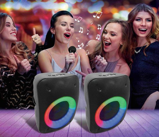 Een paar Krachtige Stereo Bluetooth Luidsprekers iParty®