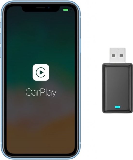 EFORYOU Draadloze Apple Carplay Adapter USB Bluetooth 5.0 - 5 GHz wifi - Android Auto van EFORYOU