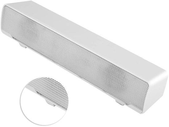EIMSOAH Stereo USB Soundbar - 3D Stereo Geluid met Bass voor TV en Computer