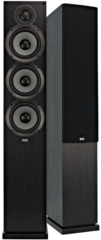 ELAC Debut F6.2 Floorstanding Speakers (Pair), Black Ash