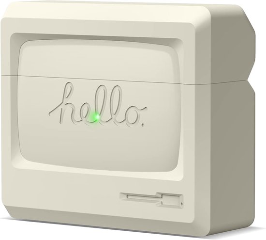 elago AW3 Hoesje Compatibel met AirPods 3 Case - Klassiek Monitor Ontwerp, Zichtbaar LED Licht, Ondersteunt Draadloos Opladen, Premium Silicone