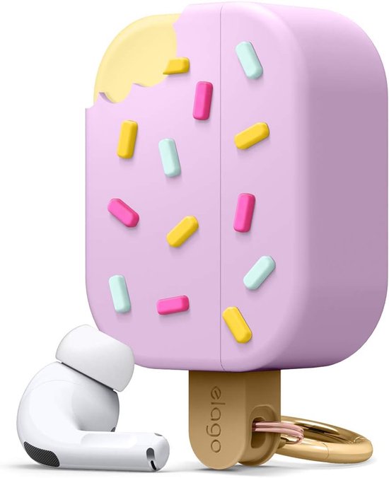 Elago Ice cream Case with Keychain for AirPods Pro | (Blueberry)