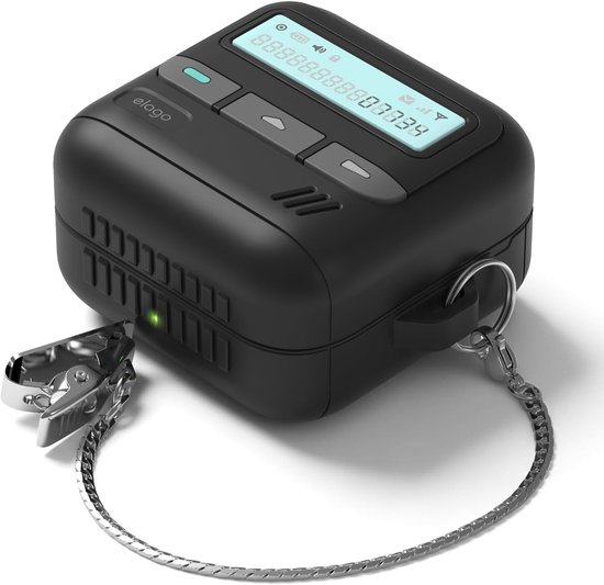 elago Pager Hoesje voor Samsung Galaxy Buds 4 Pro en Buds 4 | Lanyard Inbegrepen, Schokbestendig, Volledige Bescherming (Zwart)