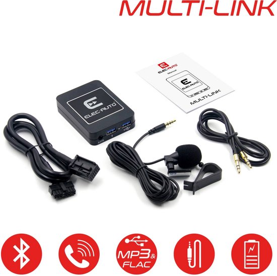 ELEC-AUTO - Interface Bluetooth - USB MP3 & Auxiliaire - Voor Peugeot & Citroen - QUADLOCK van ELEC-AUTO