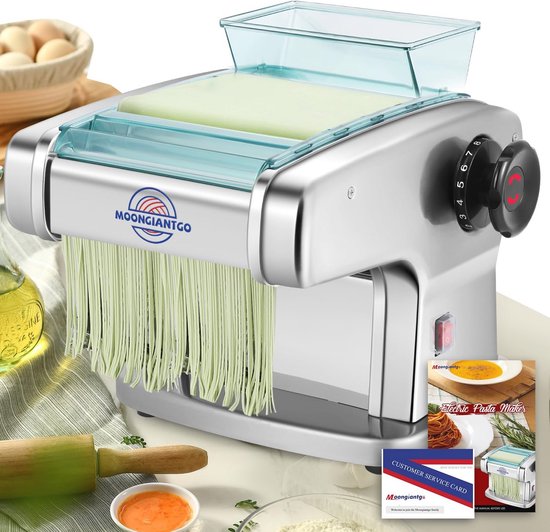 Elektrische pastamachine met instelbare dikte voor lasagne, ravioli, spaghetti en tagliatelle van Philips