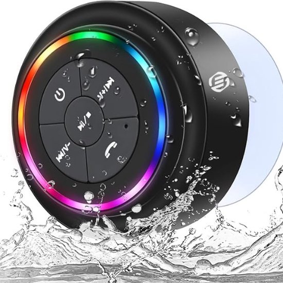 Equivera Bluetooth Speaker - Draagbare Luidspreker - Douche Luidspreker - Draadloos - Waterdicht