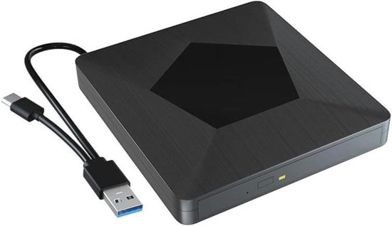 Externe Blu-ray Speler - Draagbare Brander - Films Kijken - USB 3.0 Snelheid - 2 MB Cache - Zwart