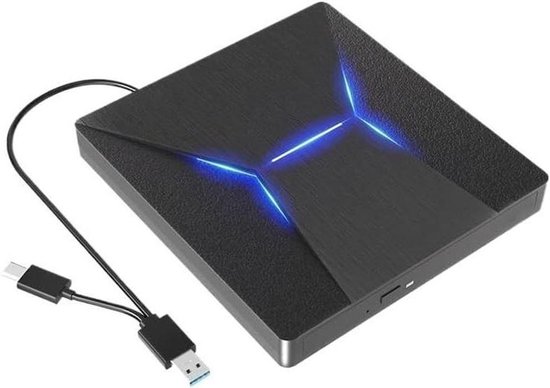 Externe DVD Speler - Blu-Ray Station - Films Kijken - USB 3.0 Type-C - 2 MB Cache - Zwart