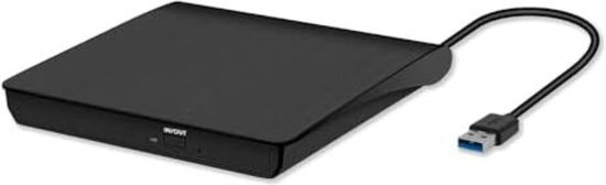 Externe DVD Speler - Externe DVD Speler voor Laptop - Externe DVD Speler en Brander - Type C USB 3.0-Verlengkabel