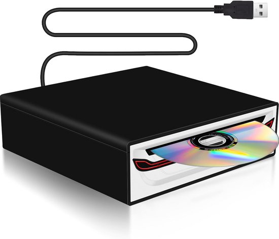 Externe USB CD/DVD-speler voor Laptop, Smart TV en Auto - Plug & Play