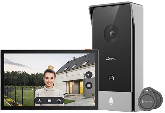 EZVIZ HP5 intercomsysteem 17,8 cm (7") Zwart, Zilver van EZVIZ