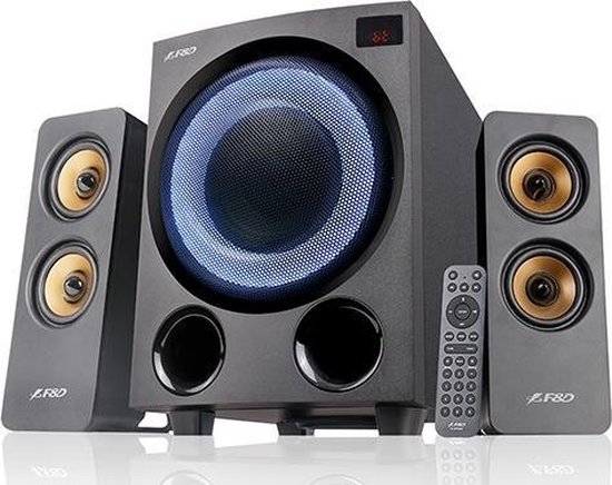 F&D F770X luidspreker set 2.1 kanalen 76 W Zwart van Merkloos