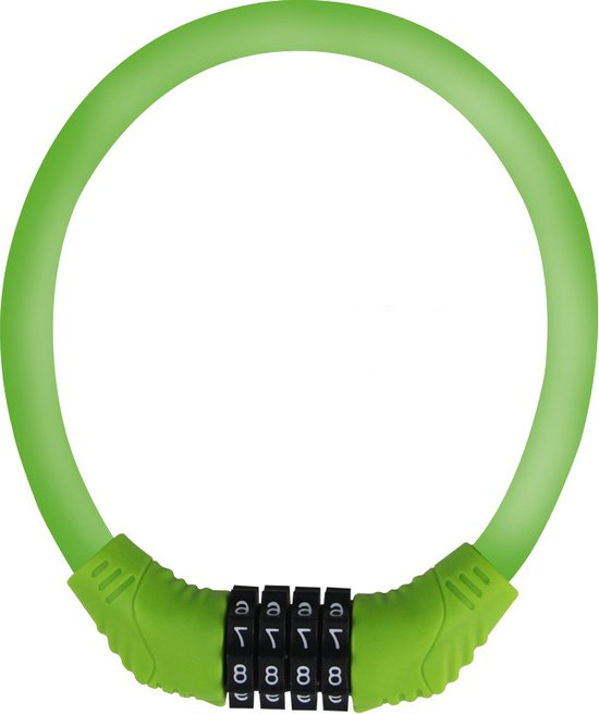 Fietsslot Met 4-cijferige Code 420 Mm Lang Groen van HEMA