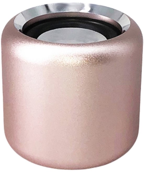 Fivesquare Mini Aluminium Bass Speaker – Draagbare Bluetooth Mini Speaker met Deep Bass & TWS Pairing Goud van Merkloos