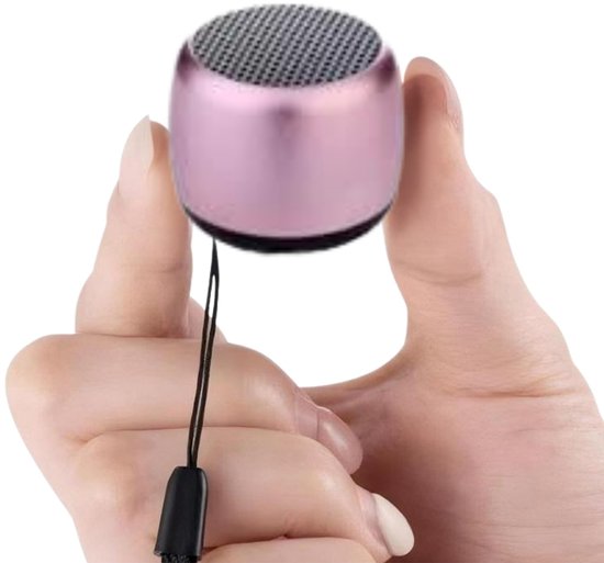 Fivesquare MiniAlu Sensor Bass Speaker – Mini Bluetooth Speaker met Aluminium Behuizing, TWS Sensor Pairing & Deep Bass Paars van Merkloos