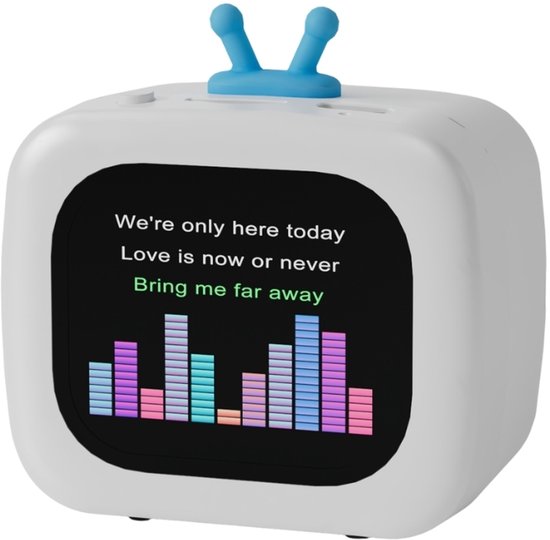 Fivesquare TouchScreen Weather Speaker – Mini Bluetooth Speaker met LCD Touch Display, White Noise & Stereo Sound van Merkloos