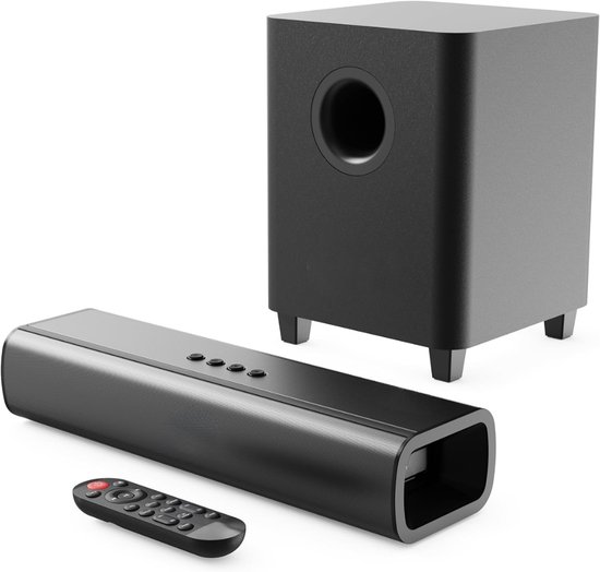 FlexVer® Soundbar Met Subwoofer - Speaker - Geluidsinstallatie - 200 Watt - Zwart van Merkloos