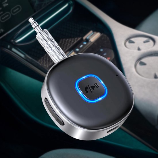 FloraGrace Bluetooth-adapters - Bluetooth Ontvanger Auto - Handsfree Bellen - AUX Bluetooth Adapter - Compatibel Met Alle Auto’s - Zwart
