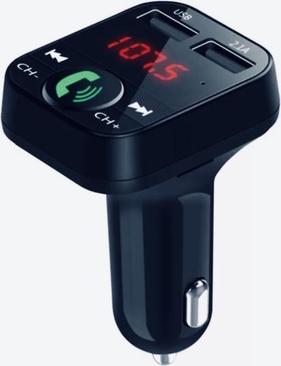 FM Transmitter Bluetooth Draadloze Carkit 2019 / MP3 Speler Mobiel / Handsfree Bellen in de Auto / AUX input / Lader / USB Flash drive / Muziek / Audio / Radio / SD/TF kaart / Adapter van Aigoss