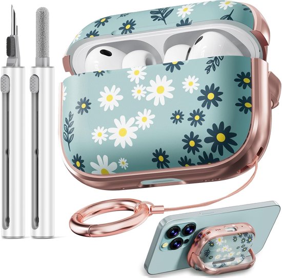 For AirPods Pro 3 Case (2025) with Lock- Daisy