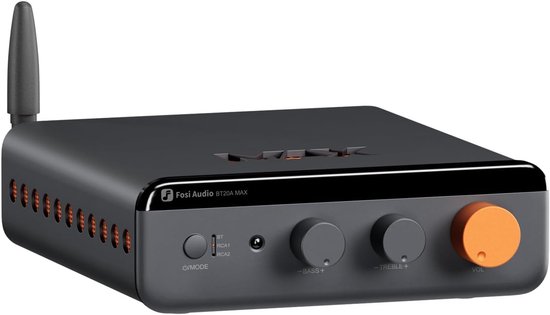 Fosi Audio BT20A MAX 48V Bluetooth Versterker – 2x300W – HiFi Klasse D – Bluetooth 5.0 – Inclusief 48V Voeding