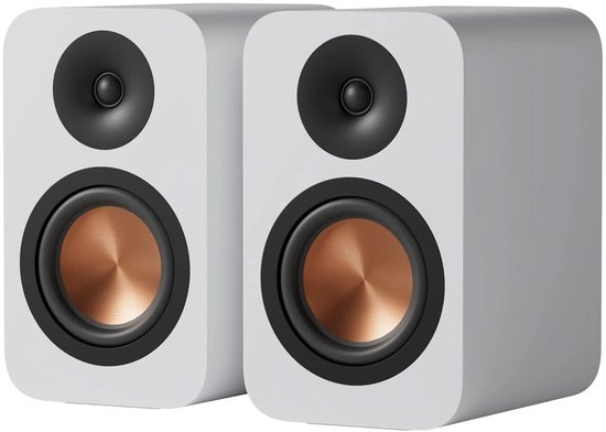 Fosi Audio SP601 – Passieve Boekenplankluidsprekers – 2‑weg HiFi Speakers – 80 W RMS / 160 W Pieken - 4 Ω - Wit van Merkloos