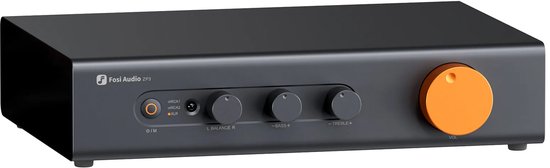Fosi Audio ZP3 Gebalanceerde Voorversterker met Subwooferuitgang en Toneregeling - Stereo Preamp voor HiFi en 2.1 Audio