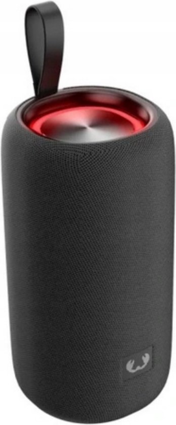 Fresh 'n Rebel - RGB Bluetooth Speaker - Draadloze Speaker - Verlichtende Bluetooth Speaker - LED Speaker - Draadloze Muziekbox - Waterdichte Speaker - Carry Me Away Speaker - Zwart/Grijs | Storm Grey XL van Merkloos