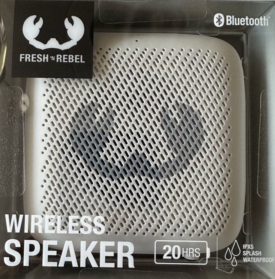 Fresh ‘n Rebel wireless speaker Bits ‘n Bites 20 uur Draadloze Bluetooth Speaker Ice Grey van Fresh ‘n Rebel