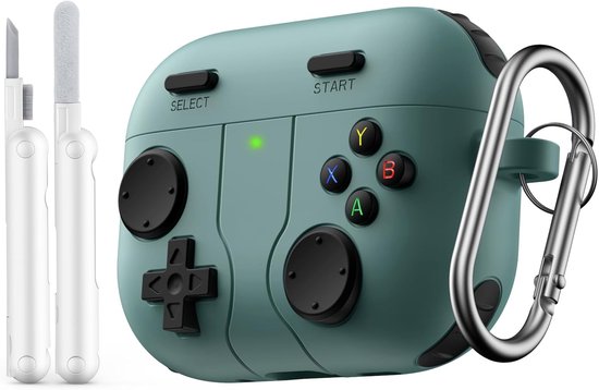 Game Case for AirPods Pro 3 2025, Game Console Design, Green