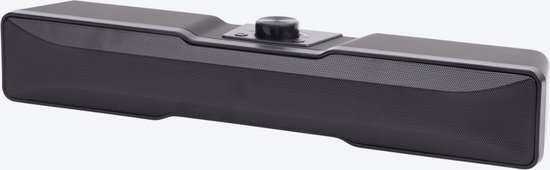 Gaming soundbar - 7 led-modi - Met RGB-ledverlichting - Plug in en speel meteen - Zwart - USB aansluiting - 10 watt - Bestseller van Merkloos
