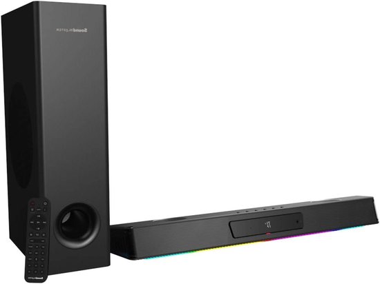Gaming Soundbar - Surround Sound Speaker - Home Entertainment - Super X-Fi Technologie - Compact Subwoofer - Zwart van Merkloos