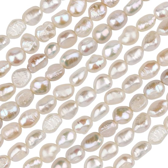 Gekweekte Parel Kralen 36-40cm voor DIY Sieraden | Natuurlijke Witte Spacer Kralen van PandaHall