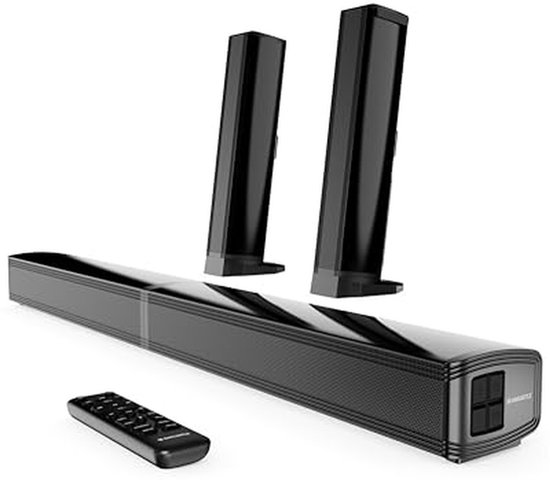 Geluidsbalk - Audio Systeem - Home Entertainment - Gedeeld Design - 78 Centimeter - Zwart
