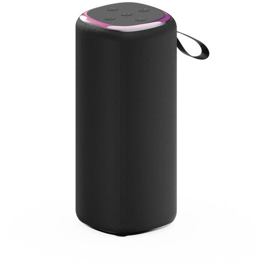 Gembird Bluetooth Speaker - LED Verlichting - 10W - Draadloos - Zwart van Merkloos