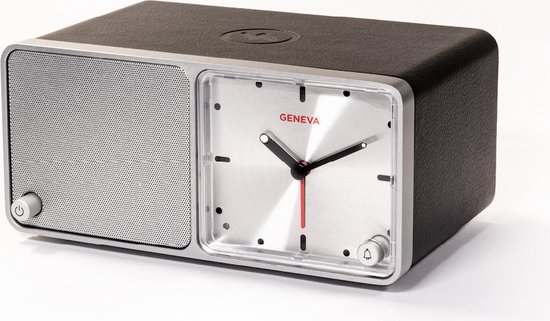Geneva Time Wekker/bluetooth speaker - Zwart van Geneva