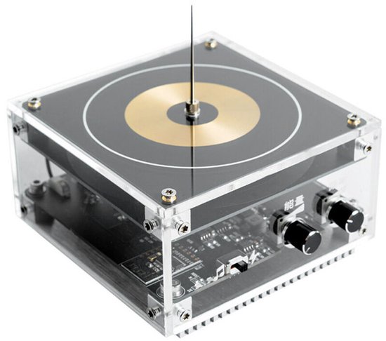 Geschikt voor Multifunctionele elektronische audiomuziek Tesla-spoelmodule Plasma-luidspreker Solide geluid Wetenschappelijk experimenteel speelgoed met BT (zwart) van Eletorot