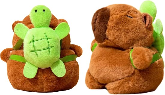 Getekend pluche hoesje voor AirPods Pro 3e generatie, 3D Kawaii pluizige schildpad Capybara zachte siliconen hoes met sleutelring, cool grappig voor jongens, meisjes, vrouwen voor