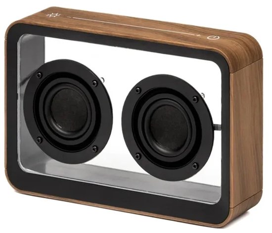 Gingko Mage - Transparante Speaker - Walnoot hout