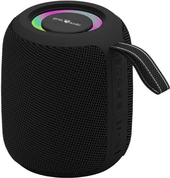 GMB-Audio Bluetooth Speaker LED Zwart Draadloos van GEMBIRD