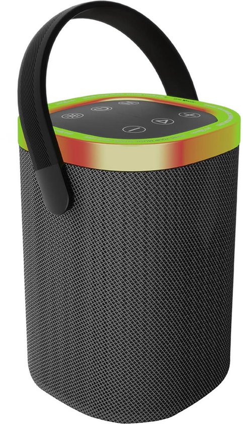 GMB-Audio BT LED Speaker, Black - Ultieme Draagbare Bluetooth Feestspeaker met Multi-Kleur RGB Licht, Handsfree Bellen, MicroSD & USB Ondersteuning, Lange Batterijduur