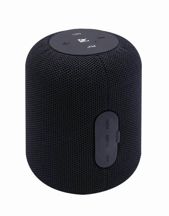 GMB-Audio Draagbare Bluetooth Speaker met Ingebouwde Microfoon, Zwart - Ideaal voor Muziek, Handsfree Bellen, FM Radio en Meer - Ondersteunt MicroSD & USB in een Compact, Reisvriendelijk Ontwerp