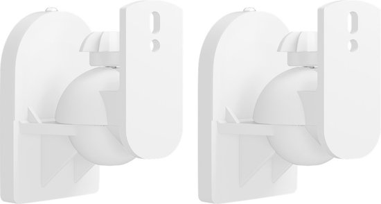 Goobay luidspreker muurbeugel set voor kleine luidsprekers - tot 3,5 kg / wit van Goobay